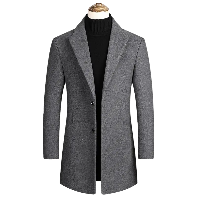 Grauer englischer Mantel